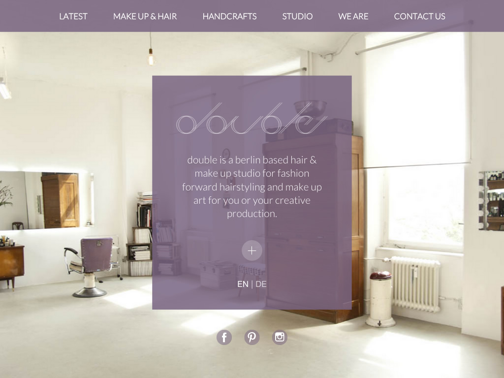Screenshot der Webseite www.double-studio.com